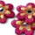 Applikation Blume klein pink mit Spiegel