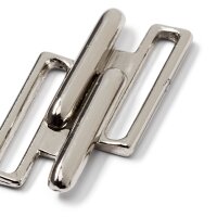 Bikini- und Gürtelverschluss MET 20 mm silberfarbig