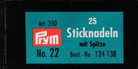 Sticknadeln mit Sp. ST 22 0,90 x 40 mm silberfarbig