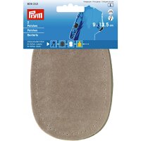 Patches Velourslederimitat 9 x 13,5 cm beige/braun/rot sort