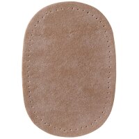 Patches Velourslederimitat 9 x 13,5 cm beige/braun/rot sort