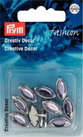 Creativ Decor oval stecken 15 mm silberfarbig/Flieder