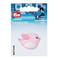 Applikation Vogel rosa