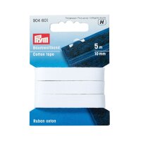 Baumwollband 10 mm weiß