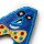 Applikation Buchstabe A blau/bunt