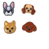 Applikation Hundegesichter selbstkl./aufb.