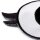 Applikation Augen schwarz/weiß mit Wimpern