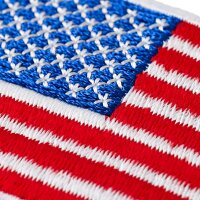 Applikation Amerika Fahne blau/rot/weiß