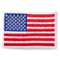 Applikation Amerika Fahne blau/rot/weiß