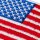 Applikation Amerika Fahne blau/rot/weiß