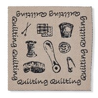 Applikation Exklusiv Handmade Label Quilten Nostalgie