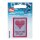 Applikation Exklusiv Handmade Label Sticken blau/rot