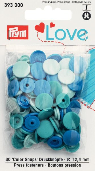 Prym Love Druckknopf Color KST 12,4mm blau