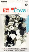 Prym Love Druckknopf Color KST 12,4mm marine/grau/weiß