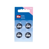Knopf 2-Loch Auto 15 mm blau