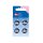 Knopf 2-Loch Auto 15 mm blau