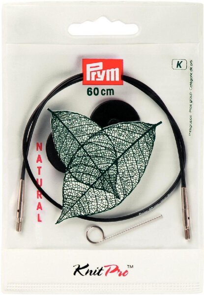 Seil & Zubehör für Rundstricknadel NATURAL 60 cm