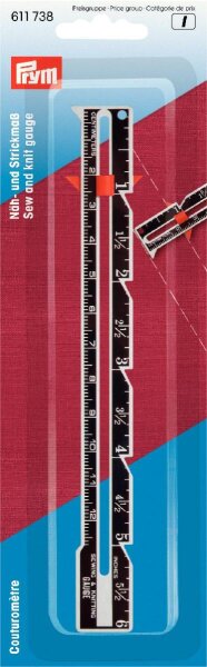 Näh- und Strickmaß cm / inch
