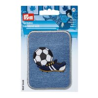 Applikation Patch rechteckig Fußball