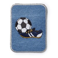 Applikation Patch rechteckig Fußball