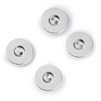Magnet-Annähknöpfe 19 mm silberfarbig