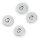 Magnet-Annähknöpfe 19 mm silberfarbig
