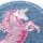 Applikation Patch Herz mit Einhorn