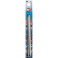 Strumpfstricknadeln ALU 15 cm 2,00 mm grau
