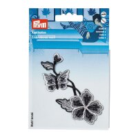 Applikation selbstklebend/aufbügelbar Blumenranke...