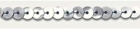 Paillettenborte 6 mm silber