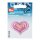Applikation Herz klein rose/pink