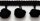 Pompons-Borte 30 mm schwarz