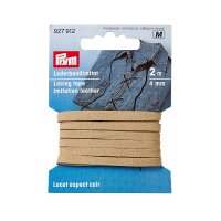 Lederbandimitat 4 mm beige