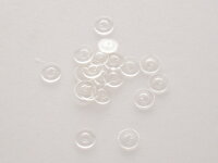 150126 Modeknopf, transparent, Größe 11, Dill