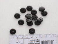 181110 Modeknopf, schwarz, Größe 14, Dill