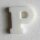 181178 Buchstaben- u. Zahlenknopf, weiss, Dill