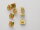 370133 Schmuckknopf, orange, Größe 18, Dill