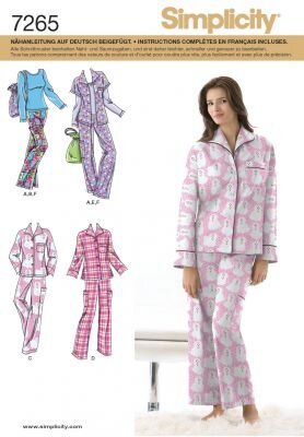 Schnittmuster Simplicity 7265 Schlafanzug