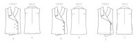 B6357 Damen Kragen Top Schal Überwurf, Butterick
