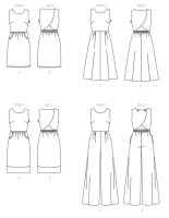B6351 Damen Kleid Overall, Butterick