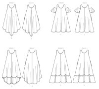 B6350 Damen Kleid, Butterick