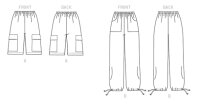 B6348 Damen Hose Shorts, Butterick