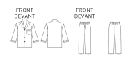 Butterick B3698 Unisex Top, Hose Schnittmuster OFP