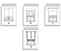 Butterick B4311 Fenster Vorhänge Schnittmuster OFP
