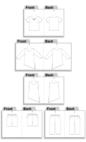 Butterick B4558 DamenDamen Top, Tunika, Shorts und Capr OFP