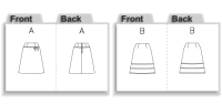 Butterick B4710 Rock Schnittmuster OFP