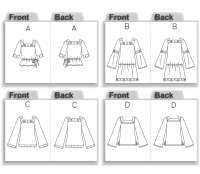 Butterick B4738 Top Schnittmuster OFP