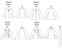 Butterick B4865 Jacket und Gürtel Schnittmuster OFP
