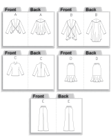 Butterick B4873 Jacket, Top, Rock und Hose Schnittmuster OFP