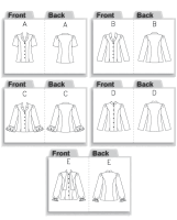 Butterick B4940 Damen Bluse Schnittmuster OFP